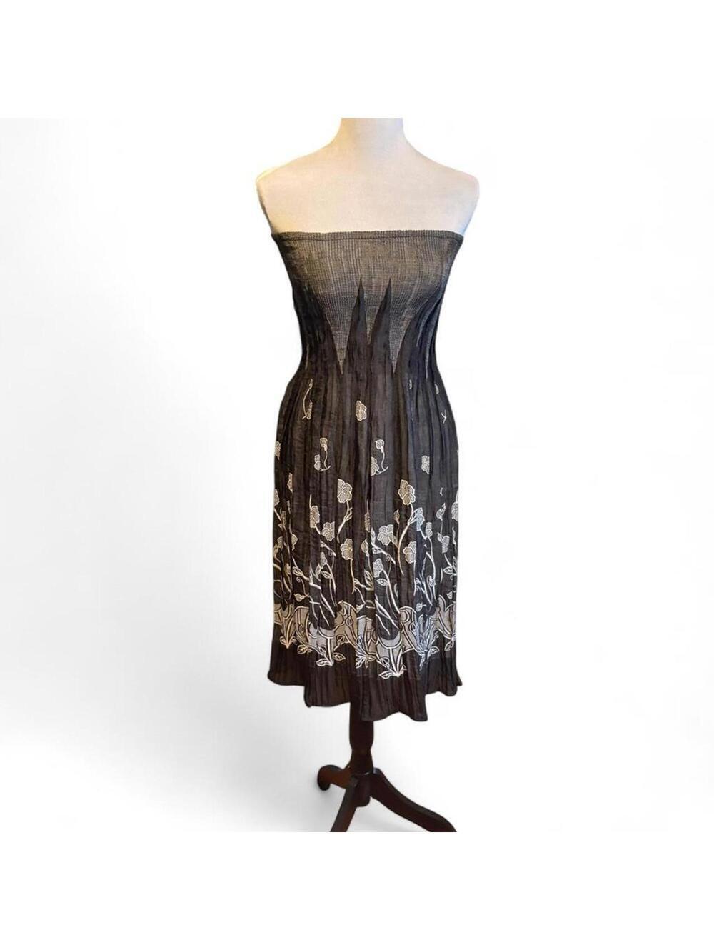 Indigo & Lace strapless midi dress, one size coquette
